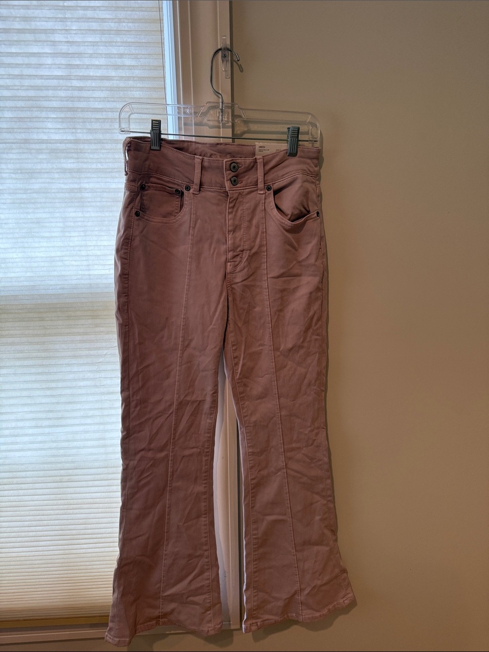 American Eagle Outfitters Dusty Rose Flare Jeans
